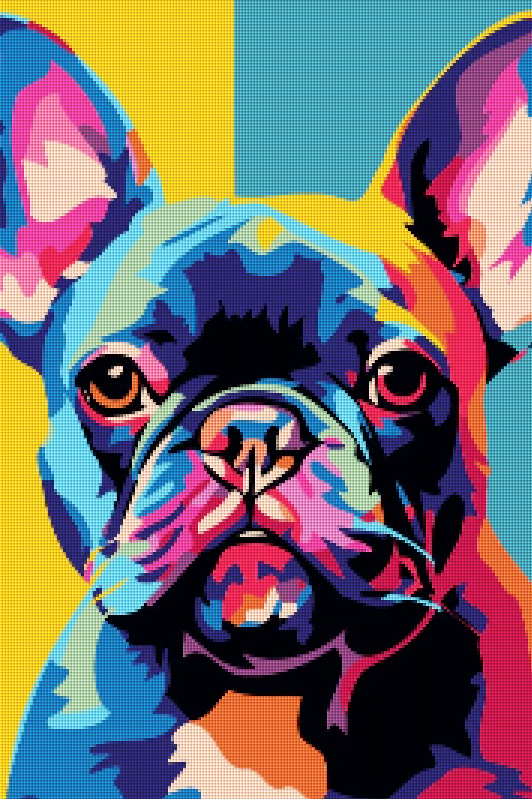 Abstrakte Bulldogge