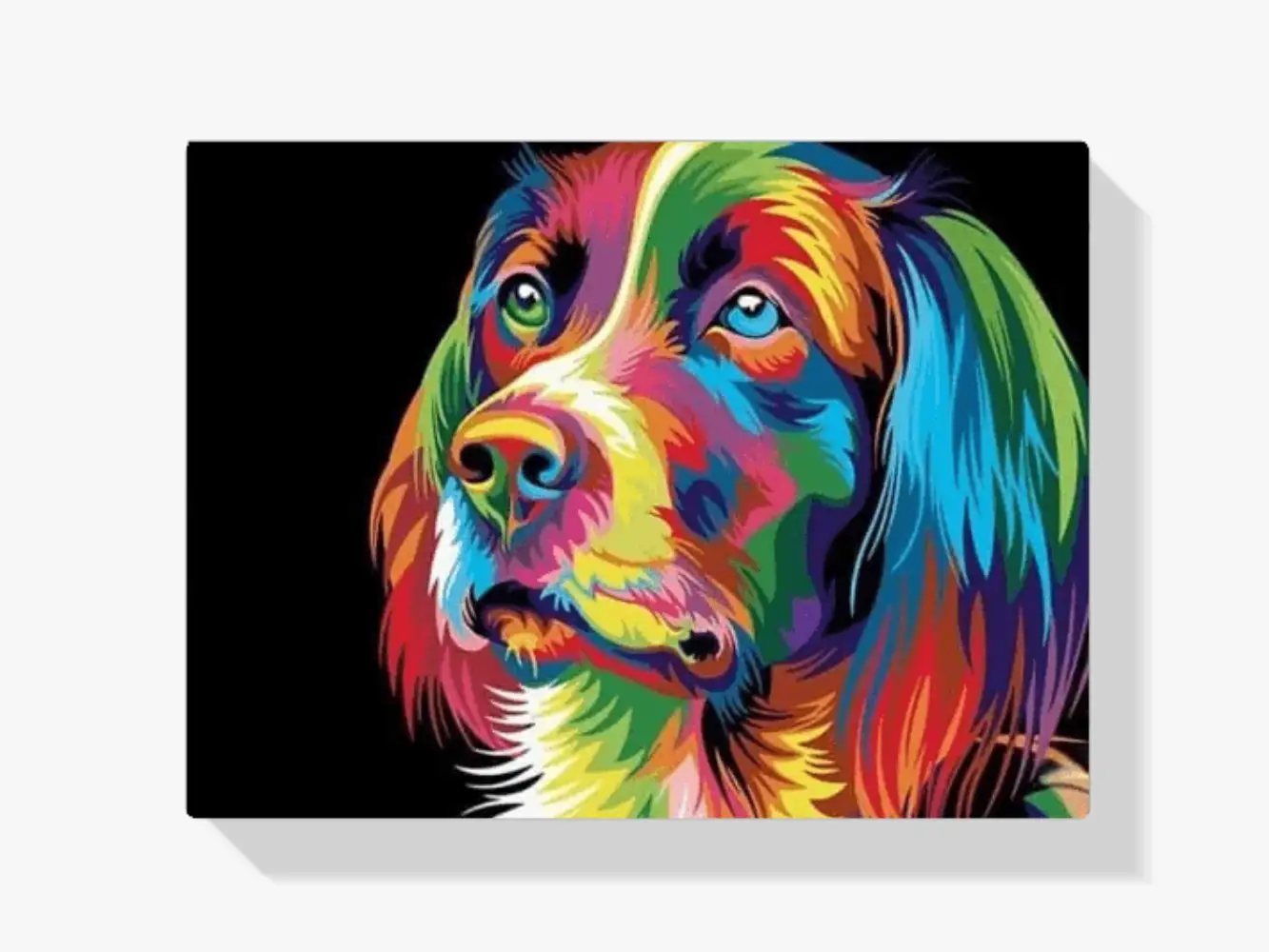 Diamond Painting Neon Hund