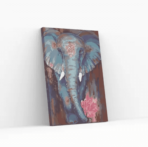 Elefant mit Blume