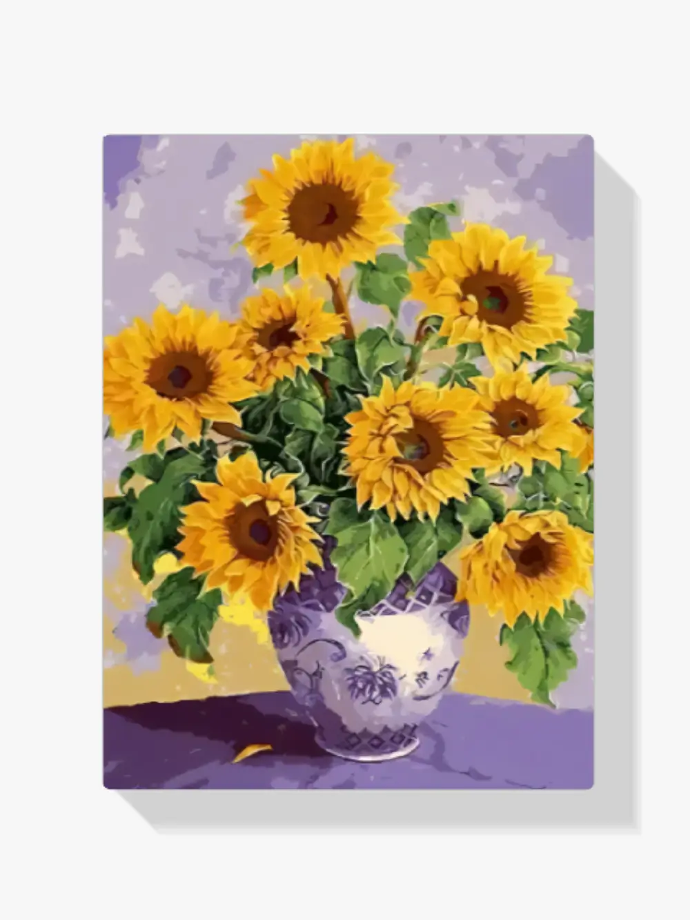 Diamond Painting Bunte Sonnenblumen in einer Vase