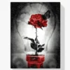 Diamond Painting Rose in Lampe