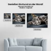Diamond Painting Schläfriges Kätzchen auf Sofa