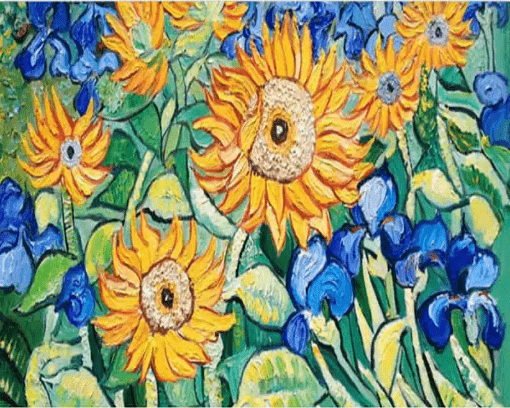 Diamond Painting Blumen Van Gogh