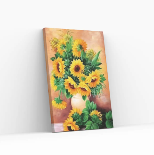 Diamond Painting Sonnenblumen in der Vase