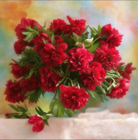 Diamond Painting Schöne rote Blumen