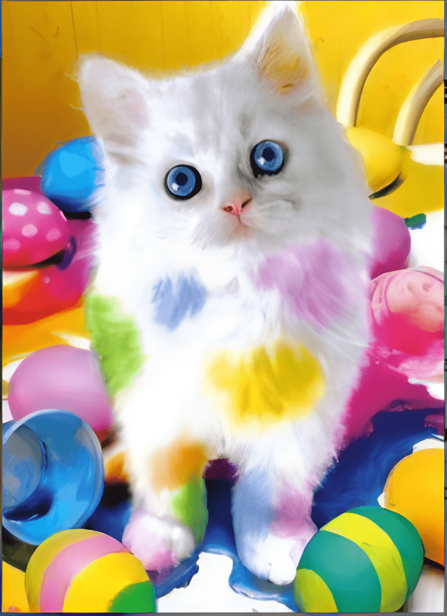 Diamond Painting Gefleckte Katze