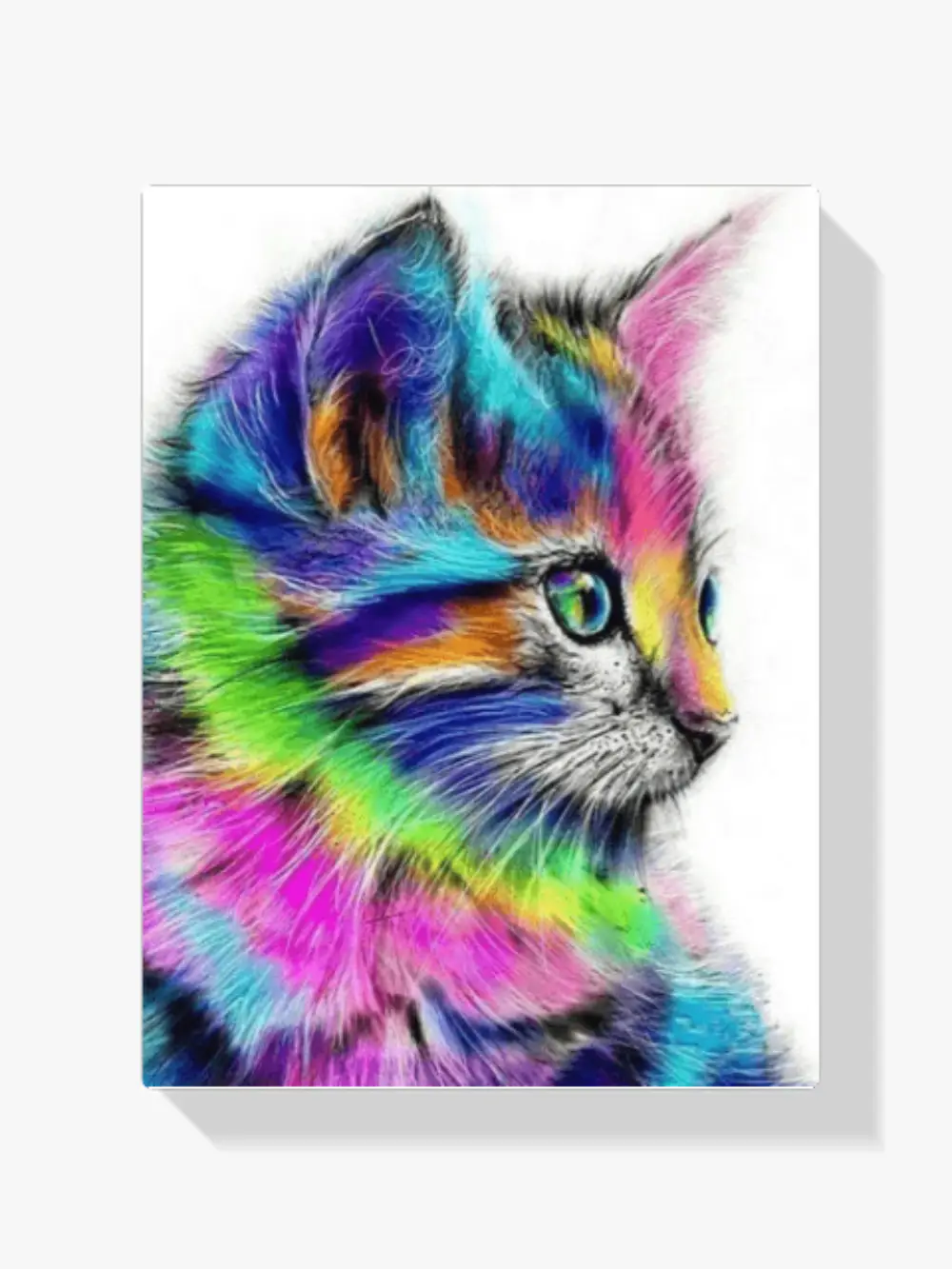 Diamond Painting Katze in verschiedenen Farben