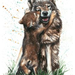 Diamond Painting Wolf Mit Jungen