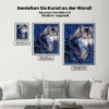 Diamond Painting Blaue Wolf