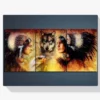Diamond Painting Indianer – Wolf 3 Panels – SEOS Shop ®