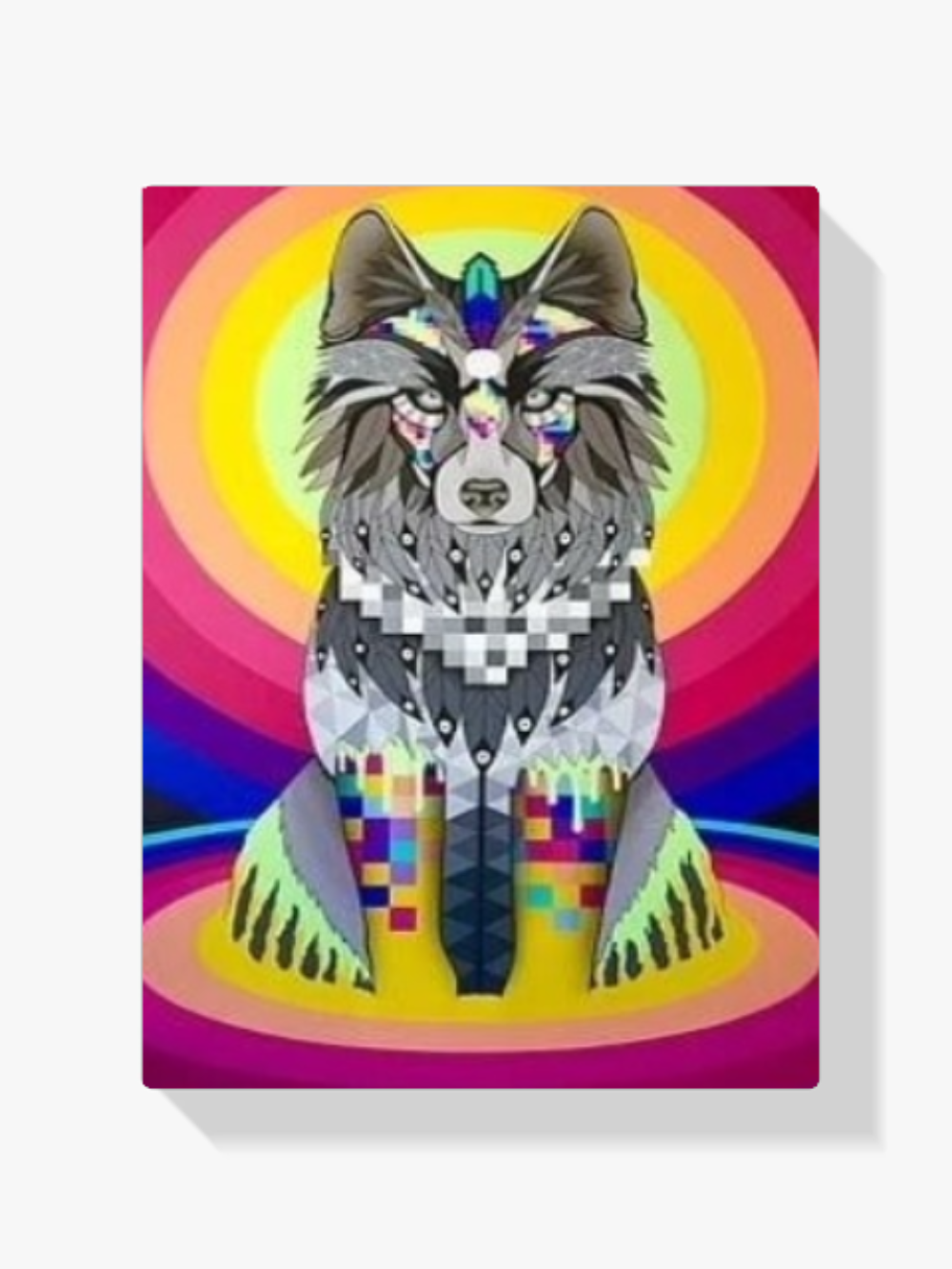 Diamond Painting Pixel Wolf Exklusivität – SEOS Shop ®