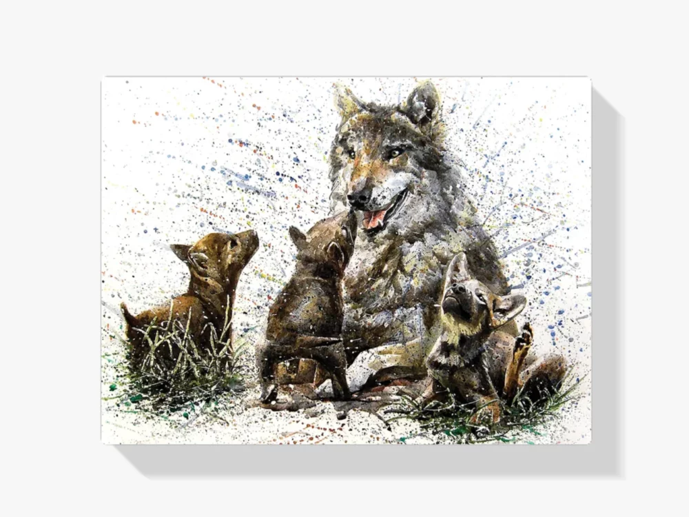 Diamond Painting Wolf Mit Jungen – SEOS Shop ®