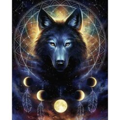 Diamond Painting Universum Wolf