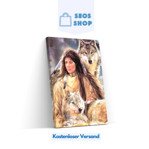 Diamond Painting Wolf - Frau – SEOS Shop ®