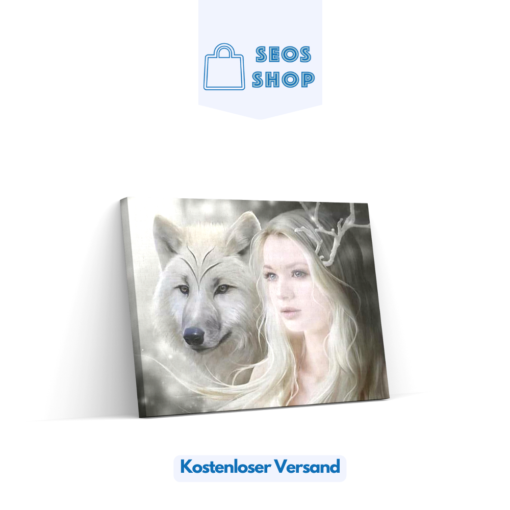 Diamond Painting Wolf – Frau – SEOS Shop ®