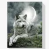 Diamond Painting Wolf – Mond