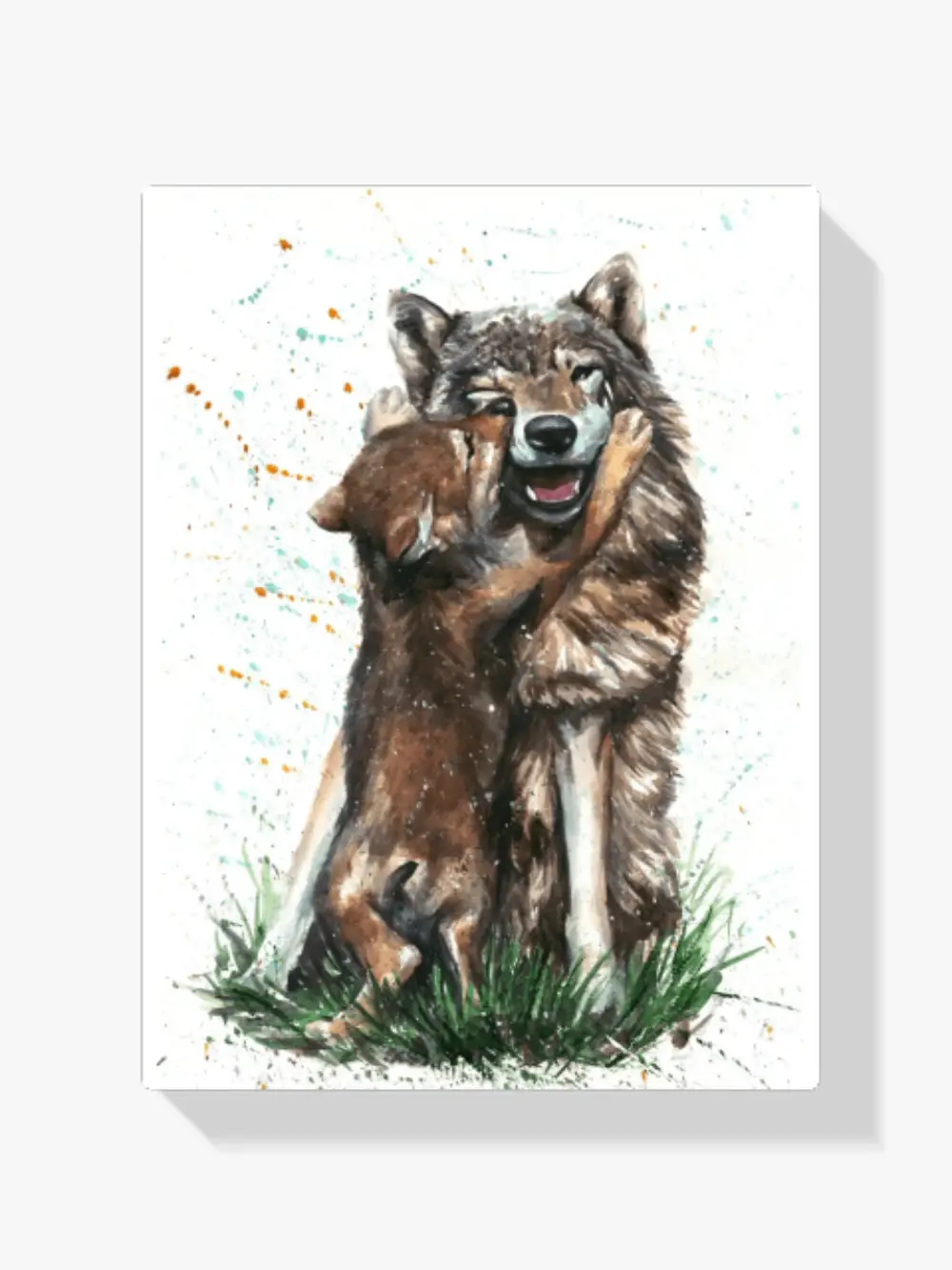 Diamond Painting Wolf Mit Jungen