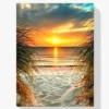 5D Diamond Painting Strand mit untergehender Sonne – SEOS Shop ®