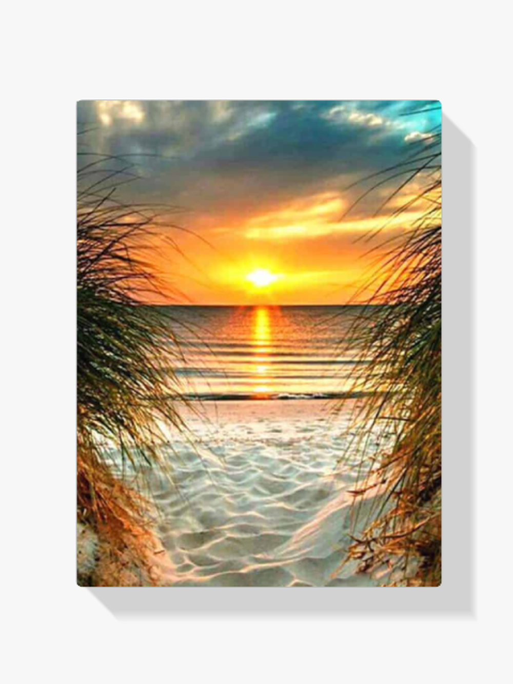 5D Diamond Painting Strand mit untergehender Sonne – SEOS Shop ®