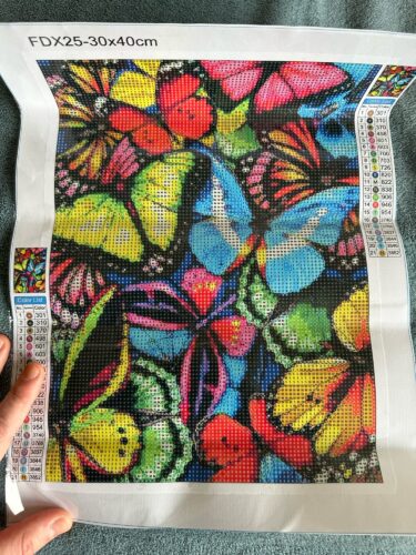 5D Diamond Painting Bunte Schmetterlinge – SEOS Shop ® photo review