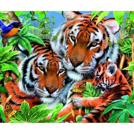 5D Diamond Painting Familie Tiger – SEOS Shop ®