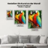 5D Diamond Painting Zwei Papageien