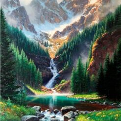 5D Diamond Painting Berg und Wasserfall – SEOS Shop ®