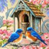 5D Diamond Painting Zwei blaue Vögel – SEOS Shop ®