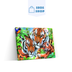 5D Diamond Painting Familie Tiger – SEOS Shop ®