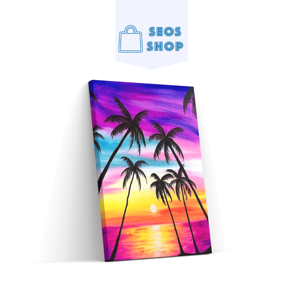5D Diamond Painting Tropischer Sonnenuntergang – SEOS Shop ®