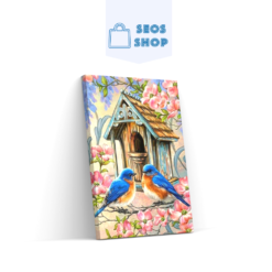 5D Diamond Painting Zwei blaue Vögel – SEOS Shop ®