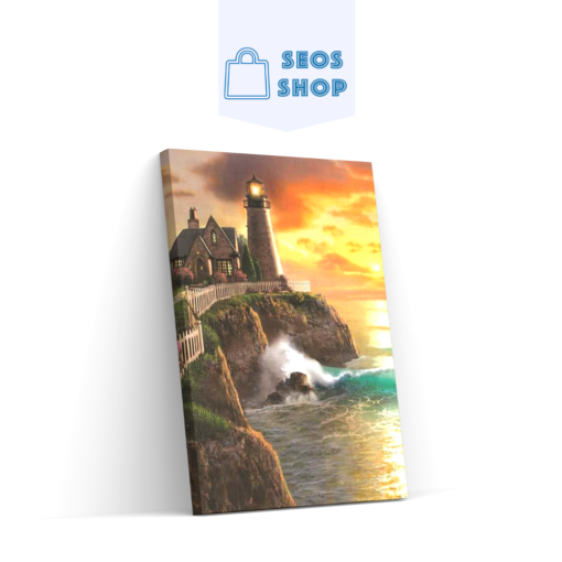 5D Diamond Painting Sonnenaufgang im Leuchtturm – SEOS Shop ®
