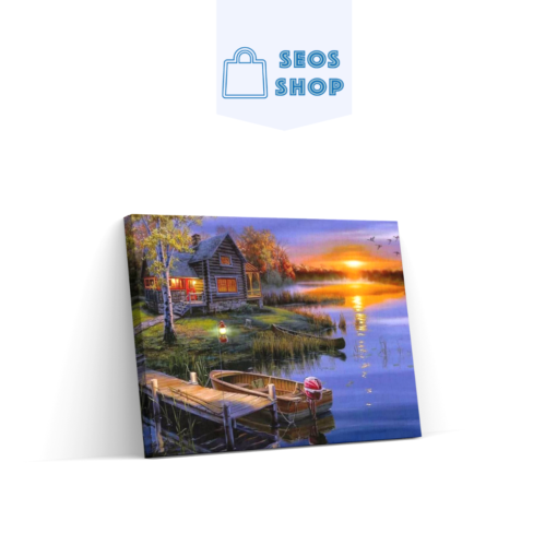 5D Diamond Painting Boot am Haus am See – SEOS Shop ®