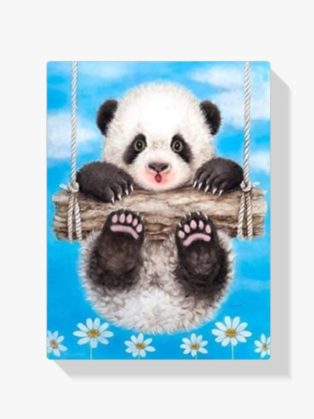 5D Diamond Painting Hängender Panda