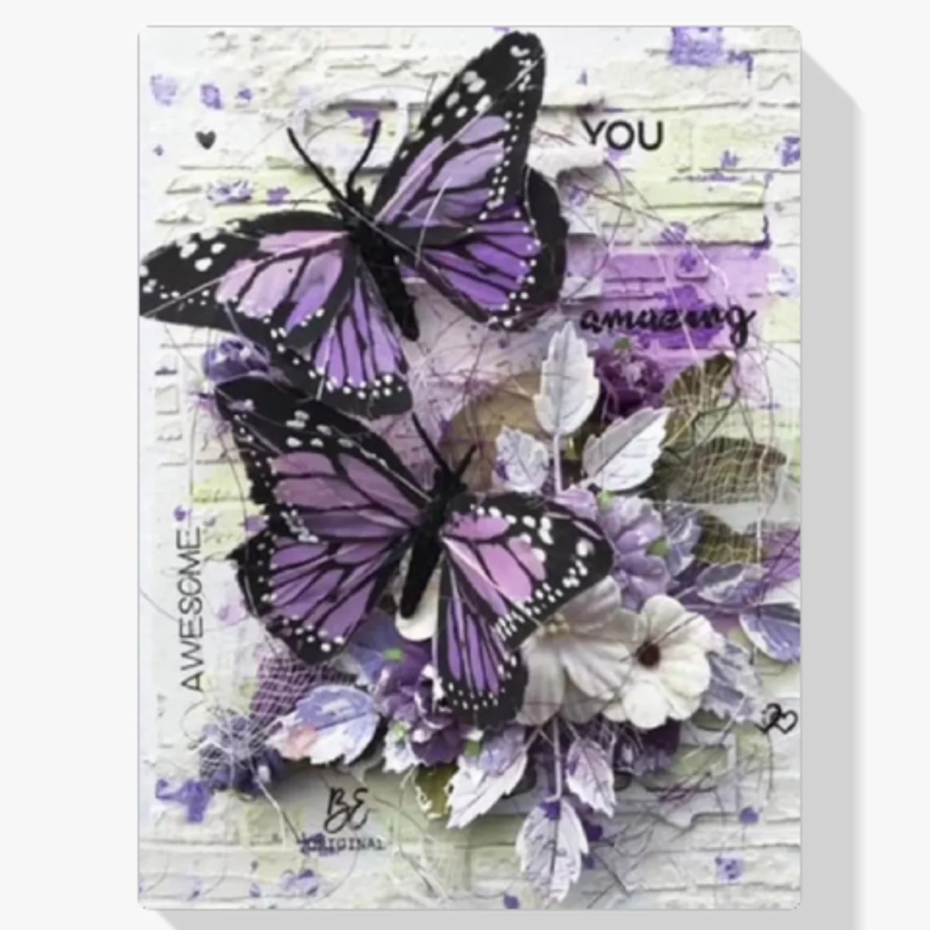 5D Diamond Painting Lila Schmetterlinge