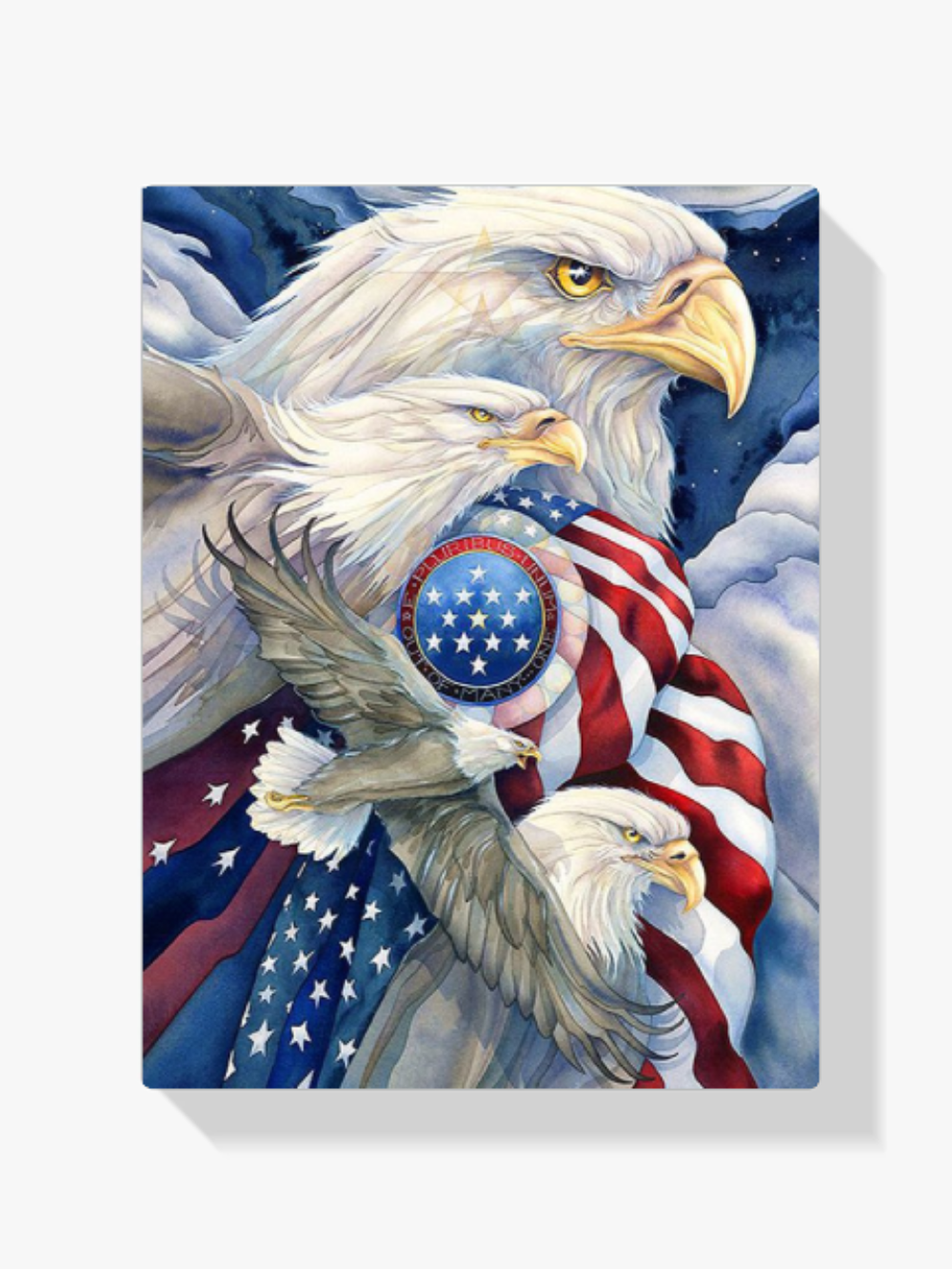 Adler - Amerikanische Flagge Diamond Painting
