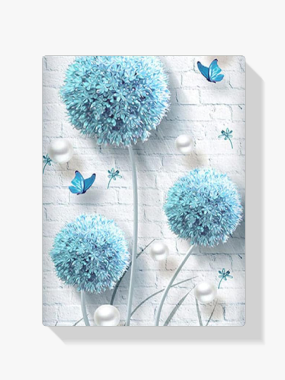 Blauer Pusteblume – Schmetterlinge XL Diamond Painting