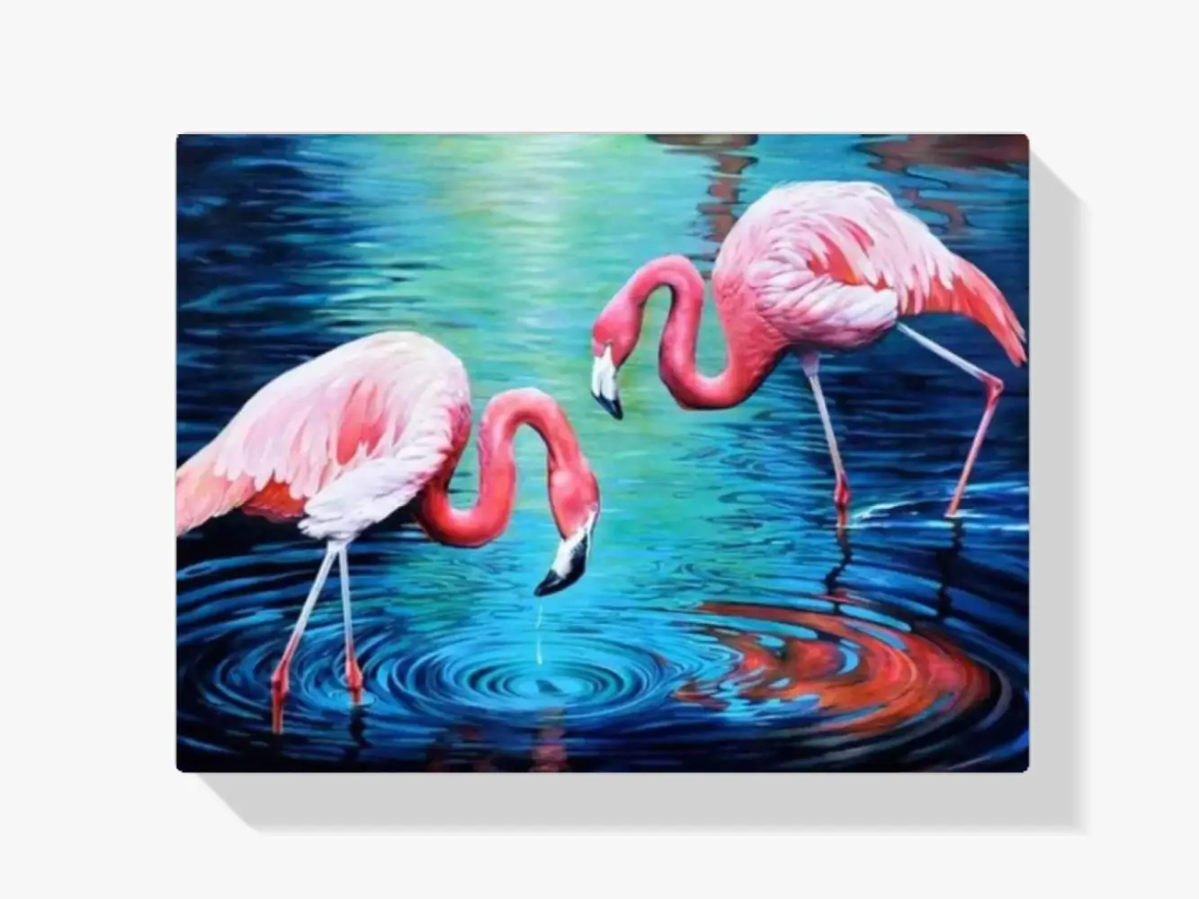 Flamingos im Wasser Diamond Painting