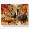 5 Afrikanische Tiere Diamond Painting