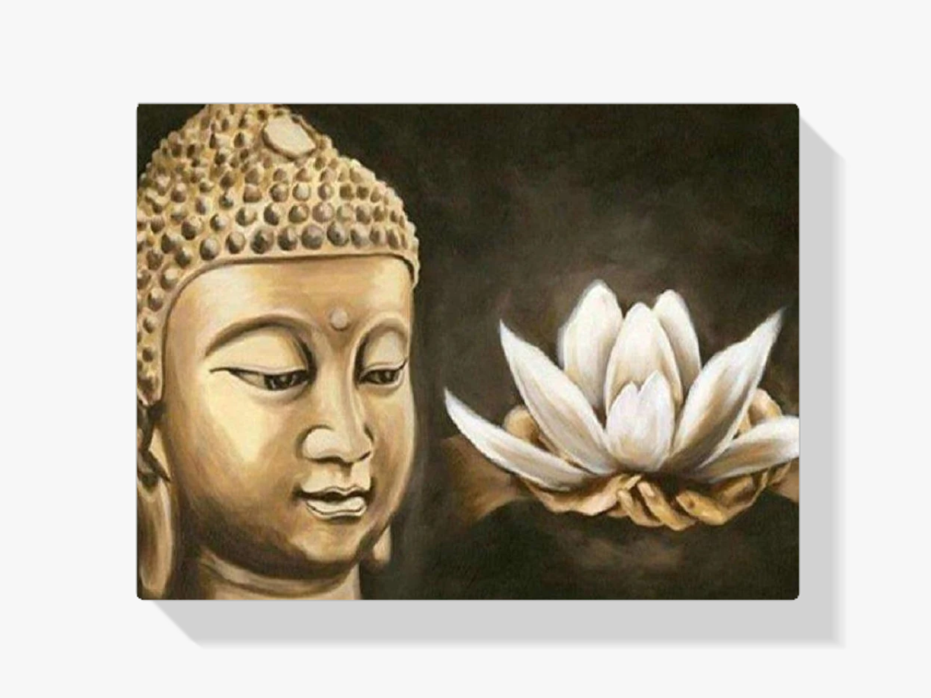 Buddha Goldener Lotus Diamond Painting