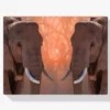 Die Elefantenzwillinge Diamond Painting