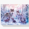 Die Wolf Familie Diamond Painting