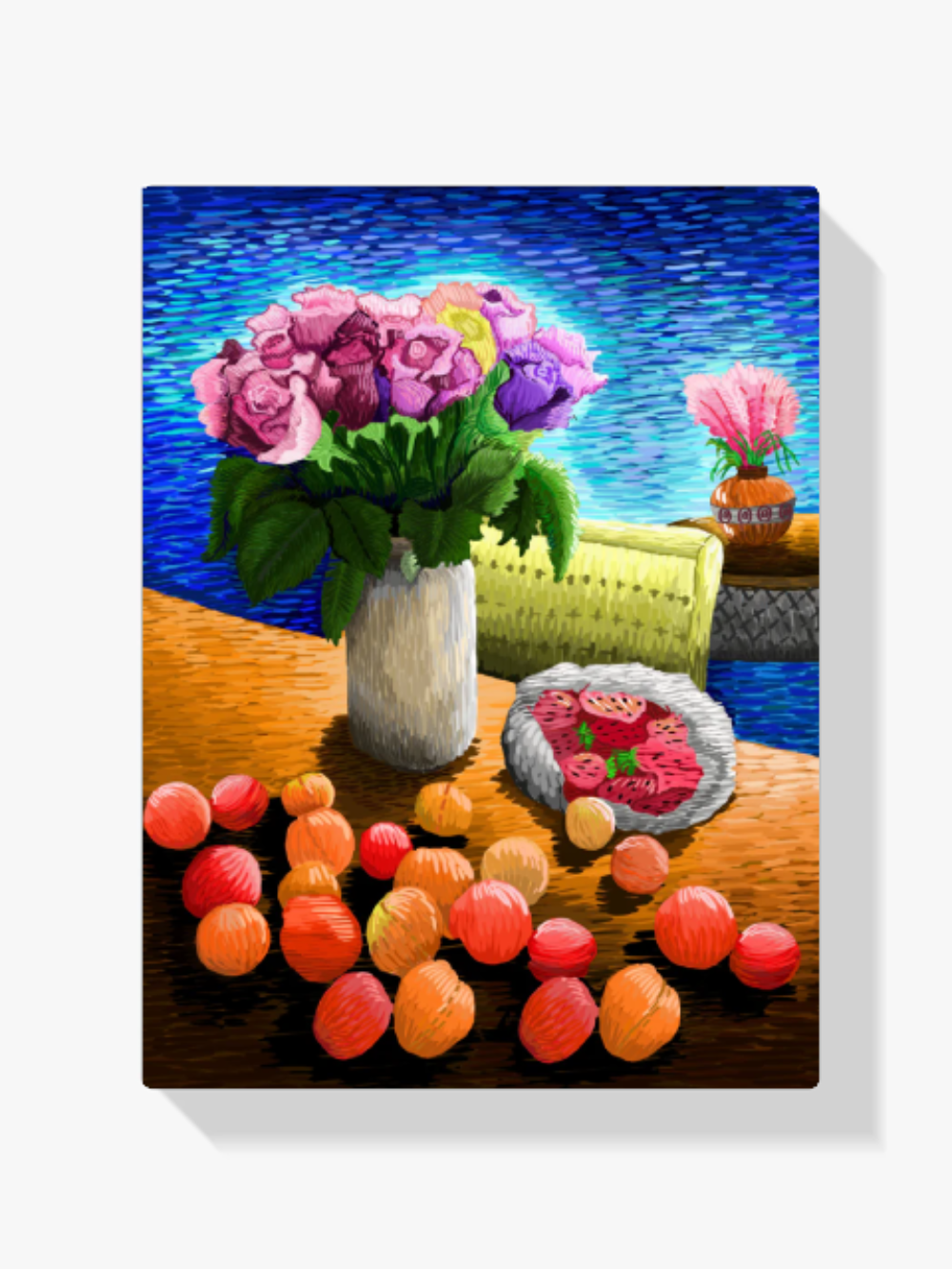 Früchte und Blumen _ Exklusives Design Diamond Painting