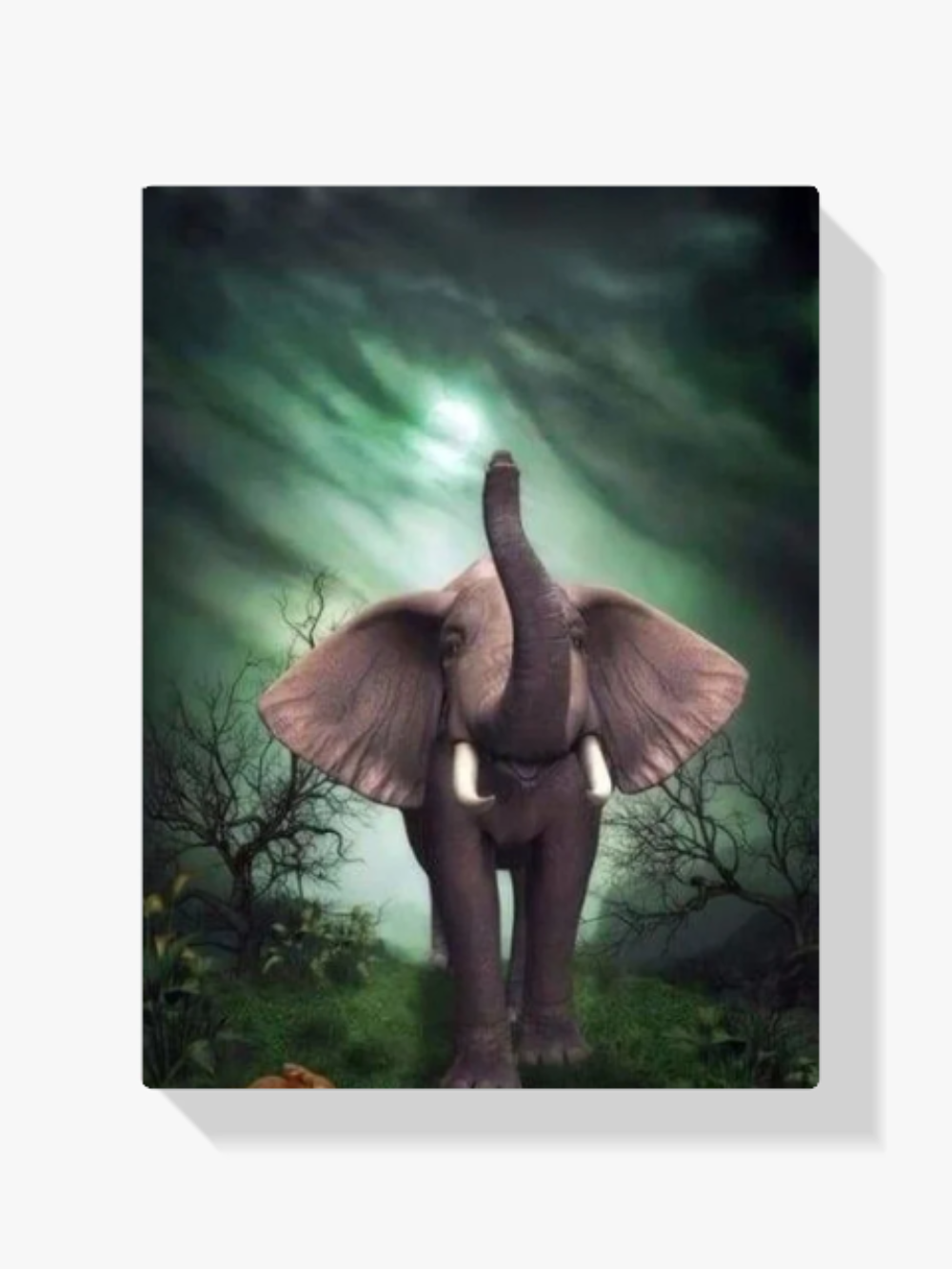 Kleiner Elefant mit Häschen Diamond Painting