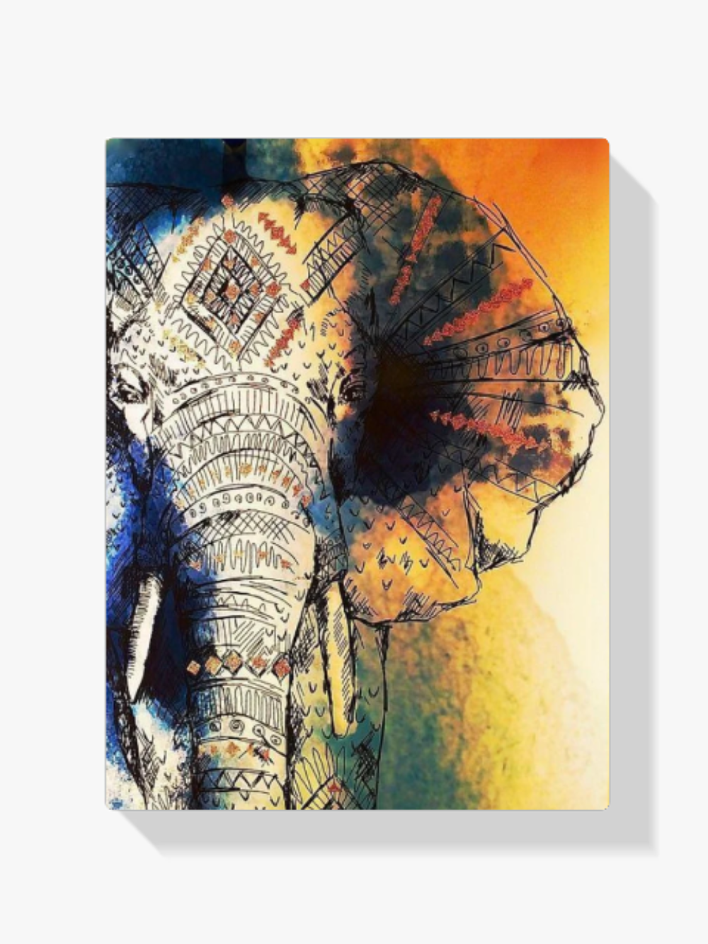Kunstvoller Elefant Diamond Painting