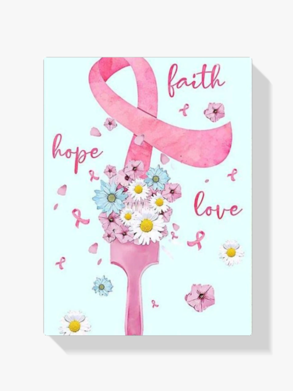 Pink Ribbon | Faith Love Hope Diamond Painting