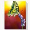 Schmetterling auf Lavendel Diamond Painting