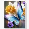 Schmetterling mit Blume Diamond Painting