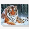 Schnee Tiger Diamond Painting