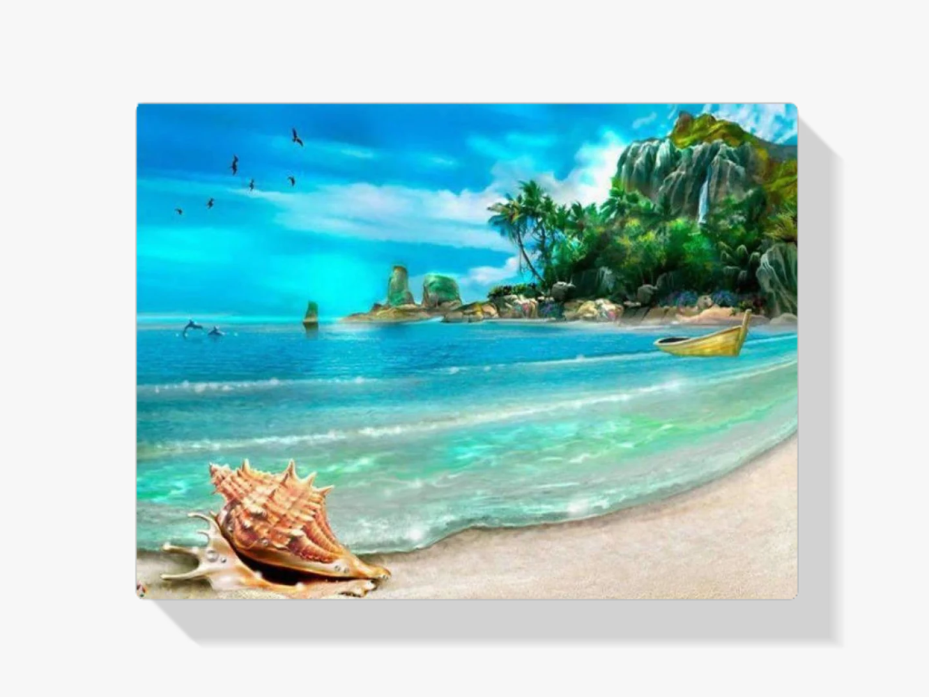 Tropischer Strand Diamond Painting